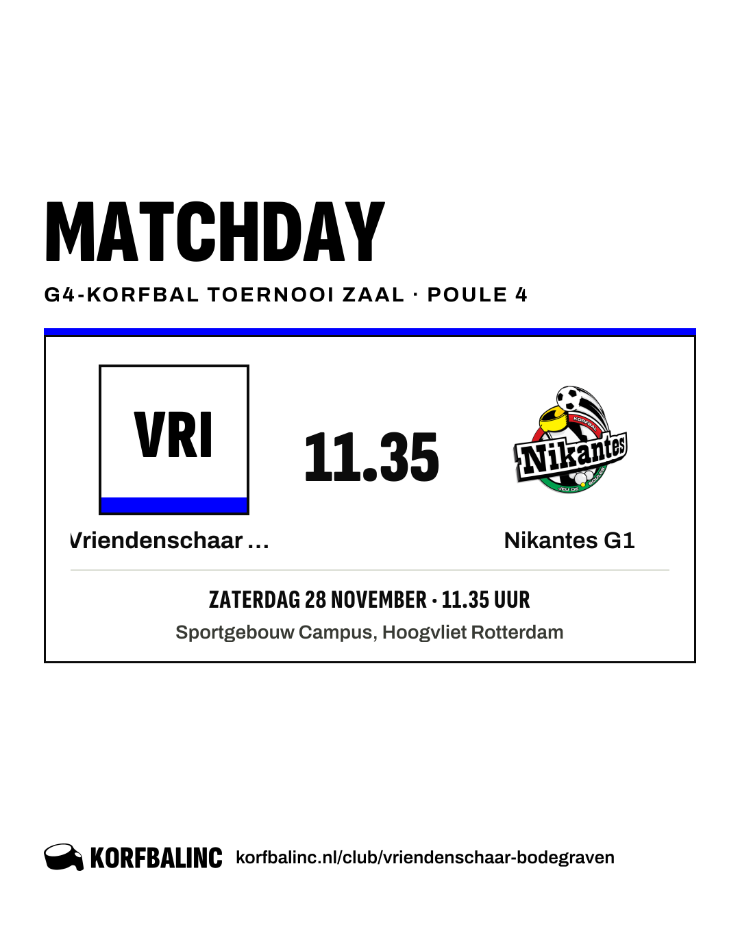 Vriendenschaar G1 - Nikantes G1