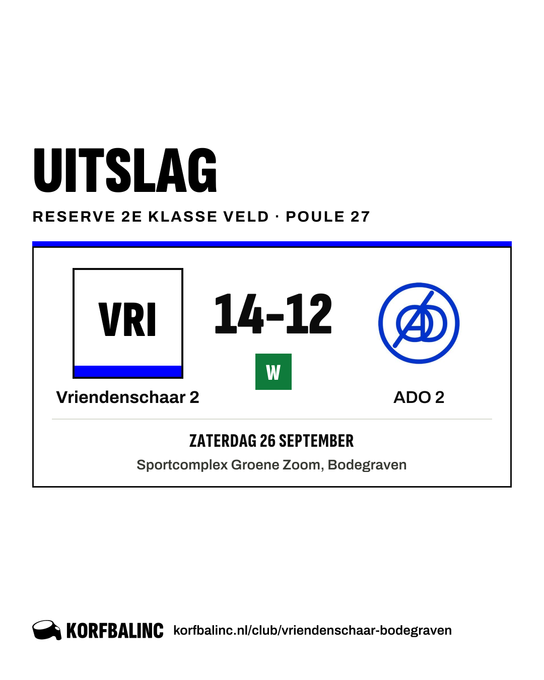 Vriendenschaar 2 - ADO 2