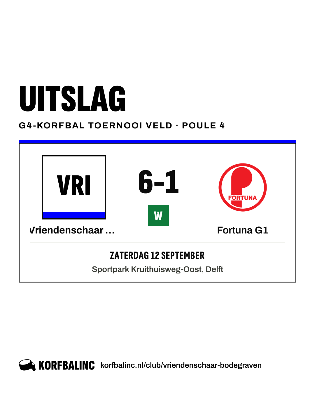 Vriendenschaar G1 - Fortuna G1