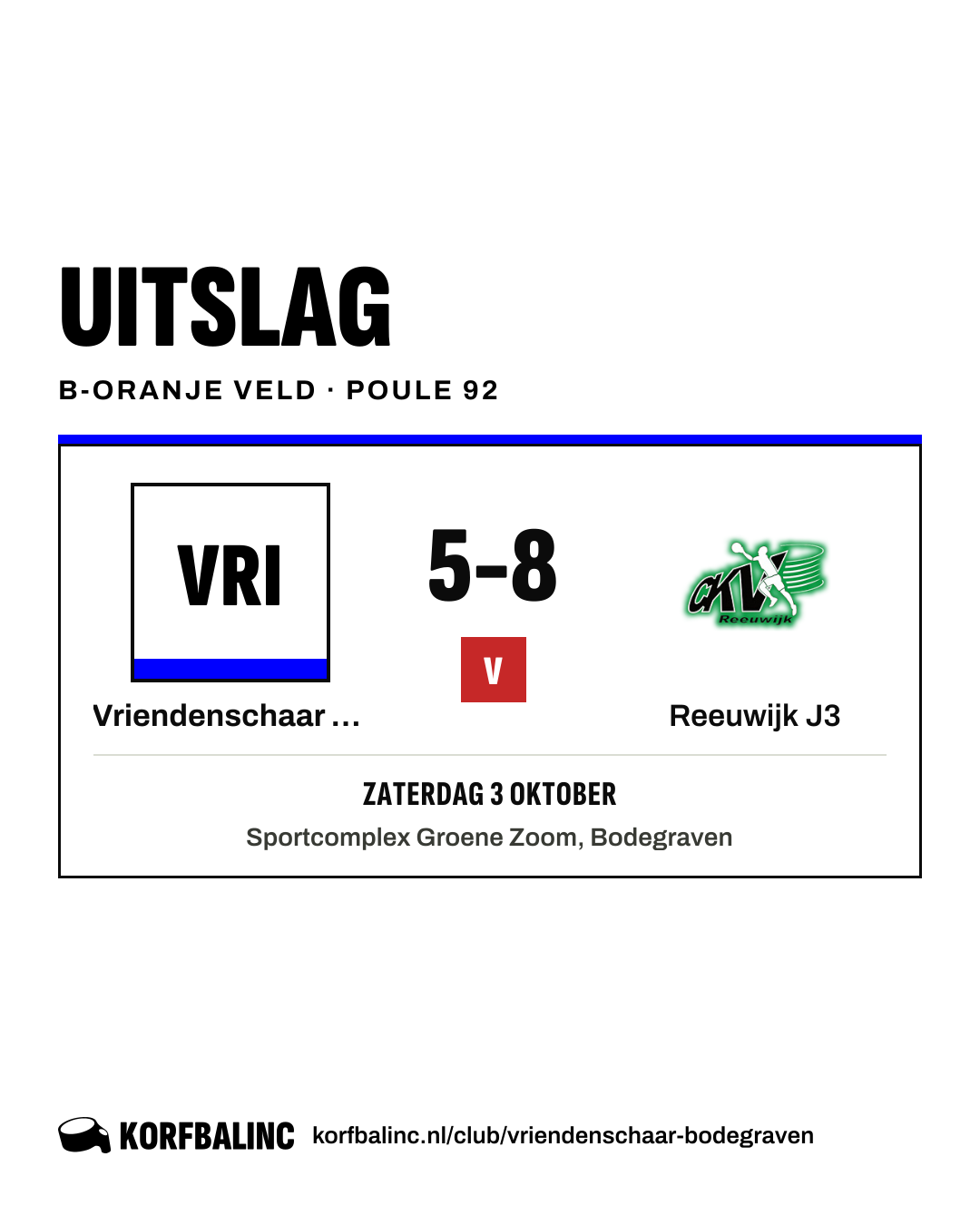 Vriendenschaar J2 - Reeuwijk J3