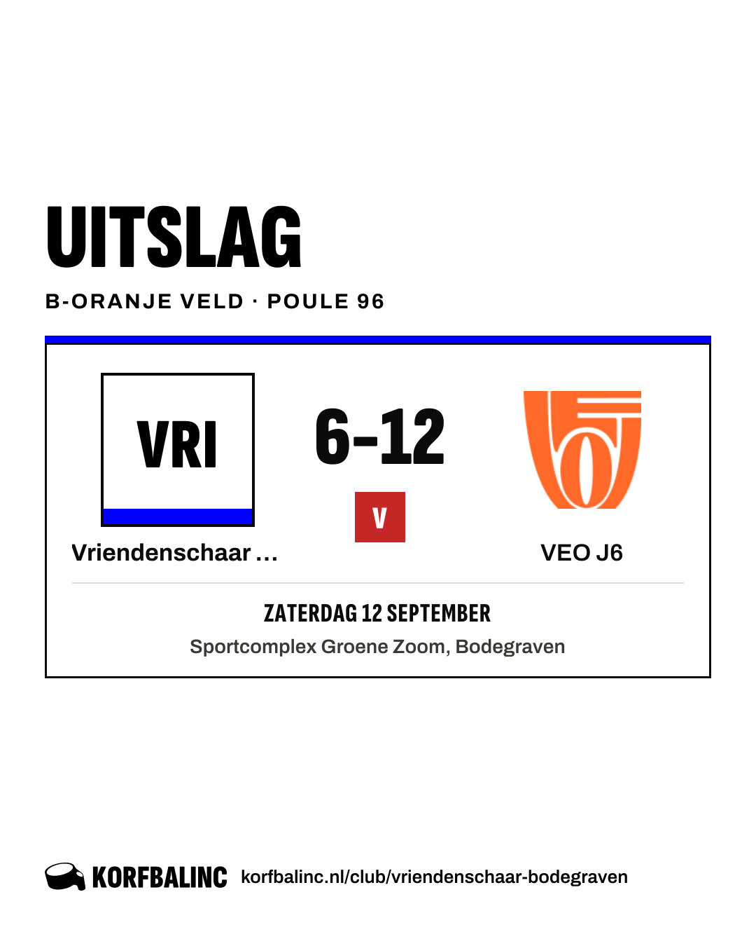 Vriendenschaar J4 - VEO J6