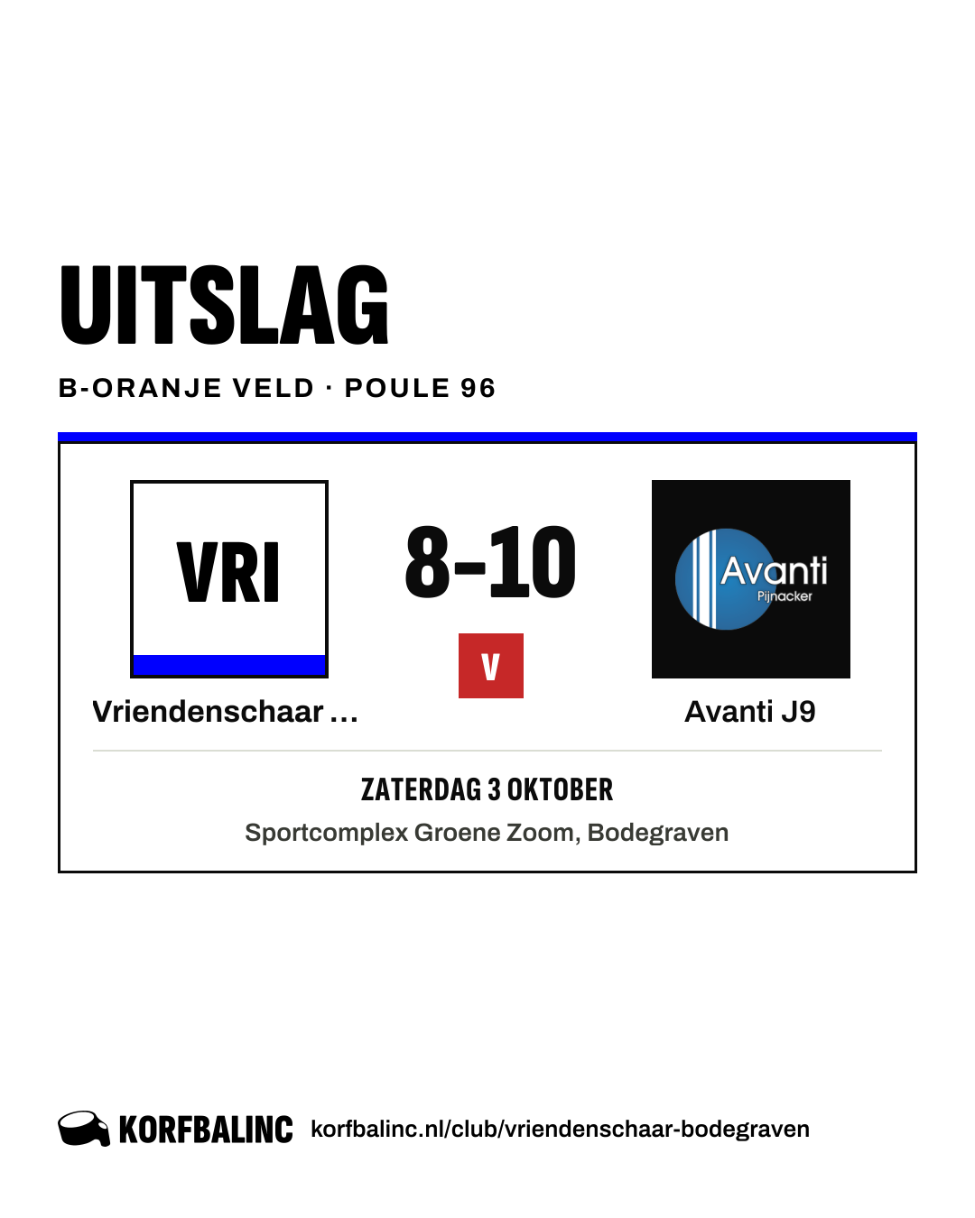 Vriendenschaar J4 - Avanti J9