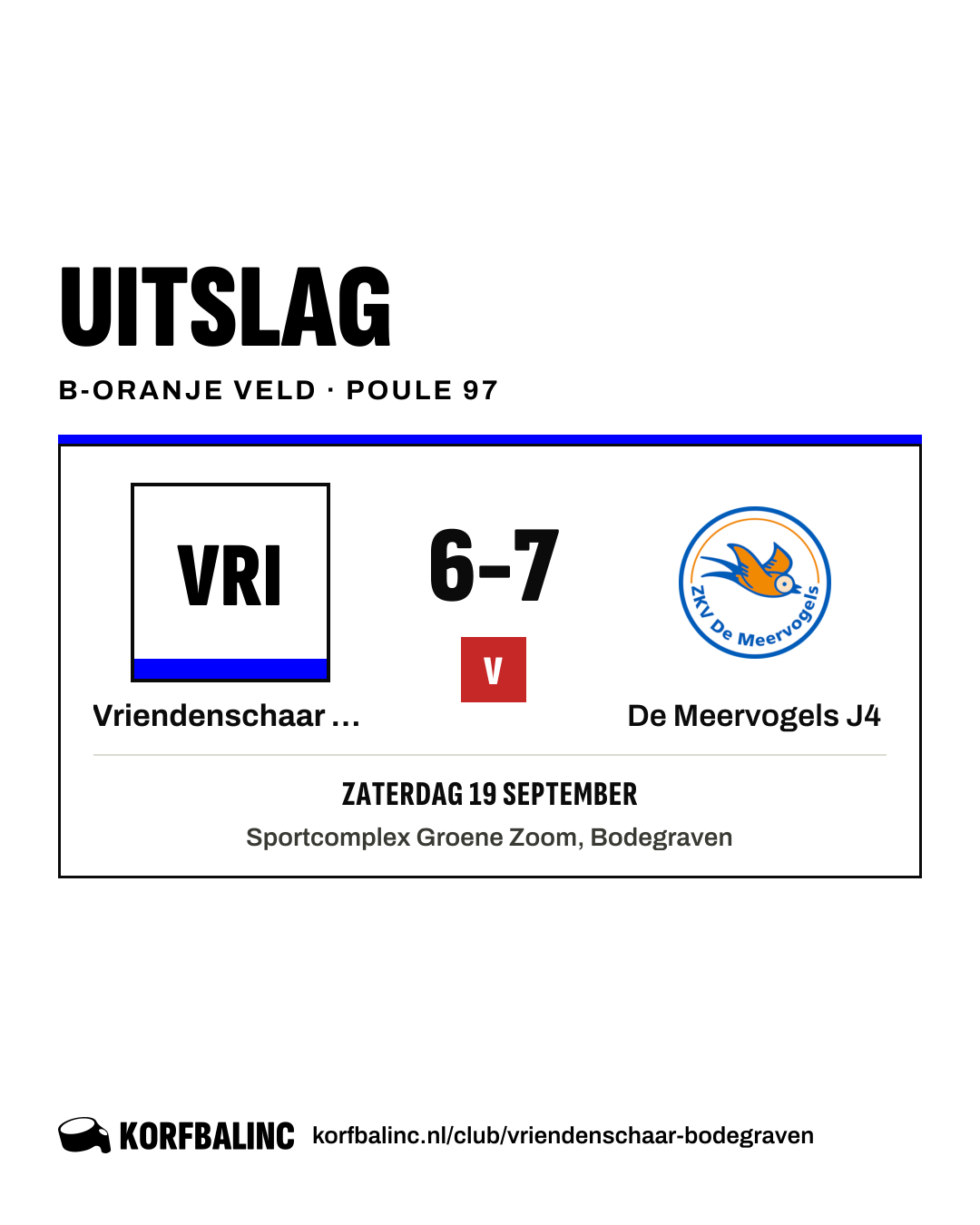 Vriendenschaar J3 - De Meervogels J4