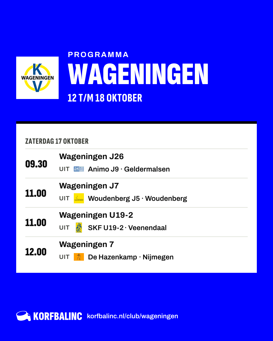 Programma Wageningen