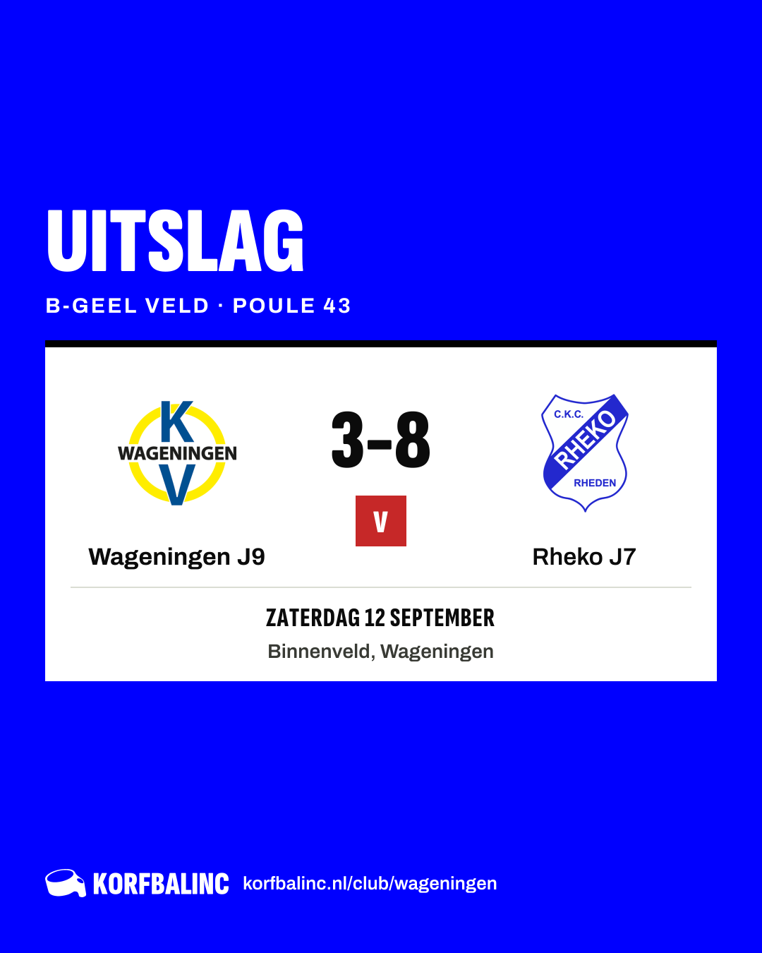 Wageningen J9 - Rheko J7