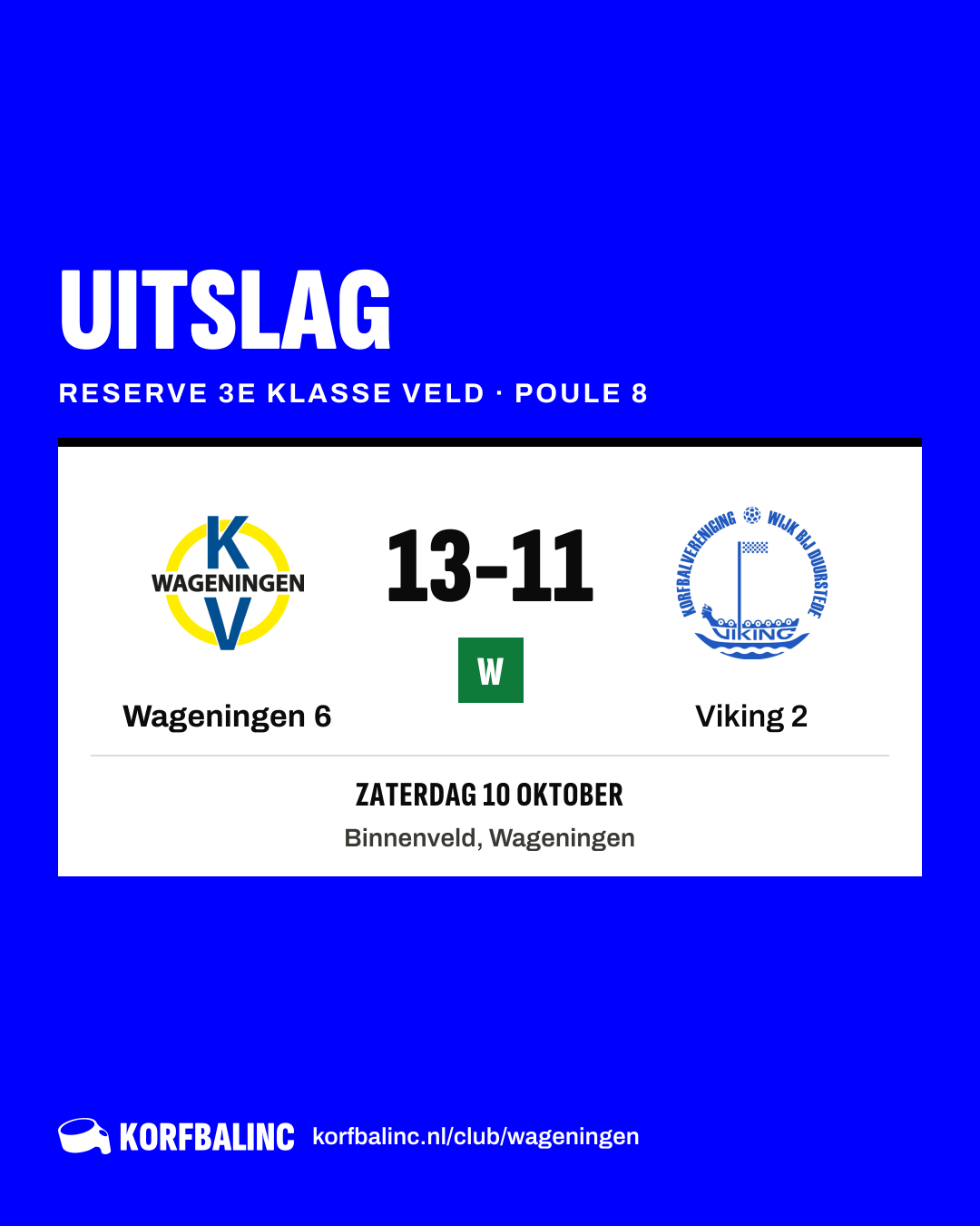Wageningen 6 - Viking 2