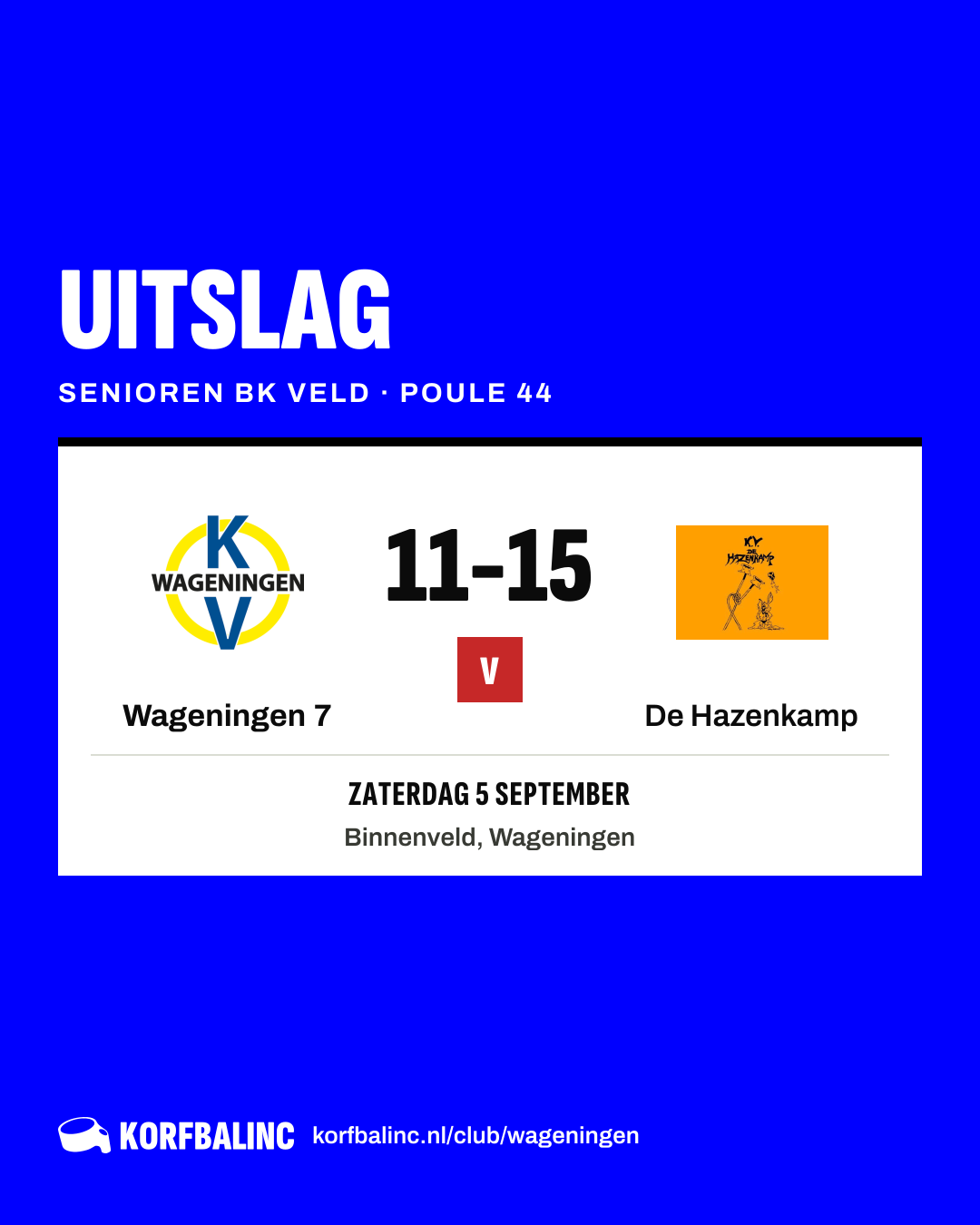 Wageningen 7 - De Hazenkamp