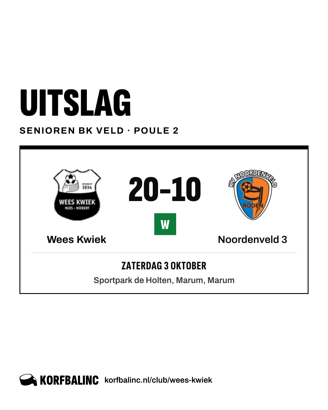 Wees Kwiek - Noordenveld 3