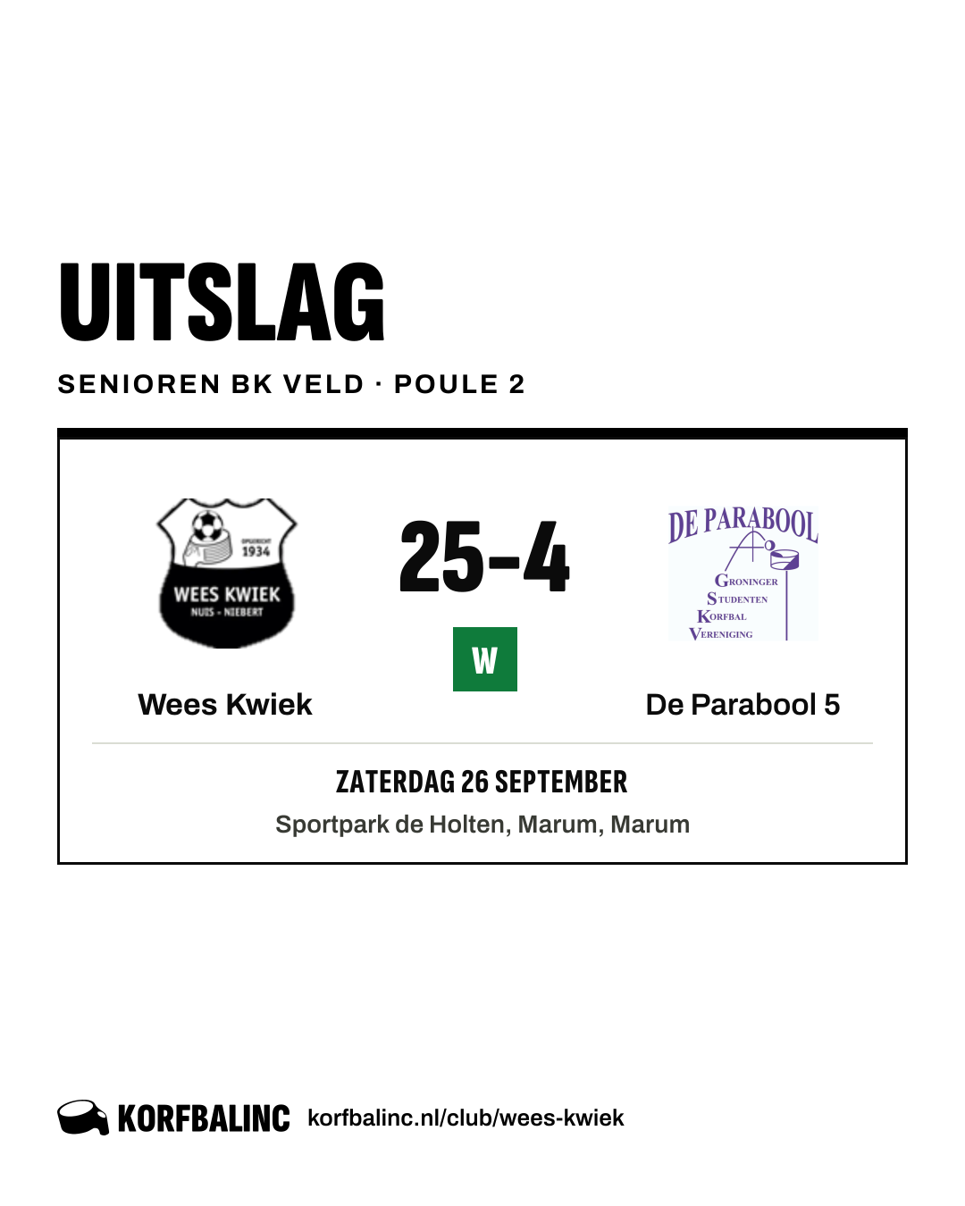 Wees Kwiek - De Parabool 5