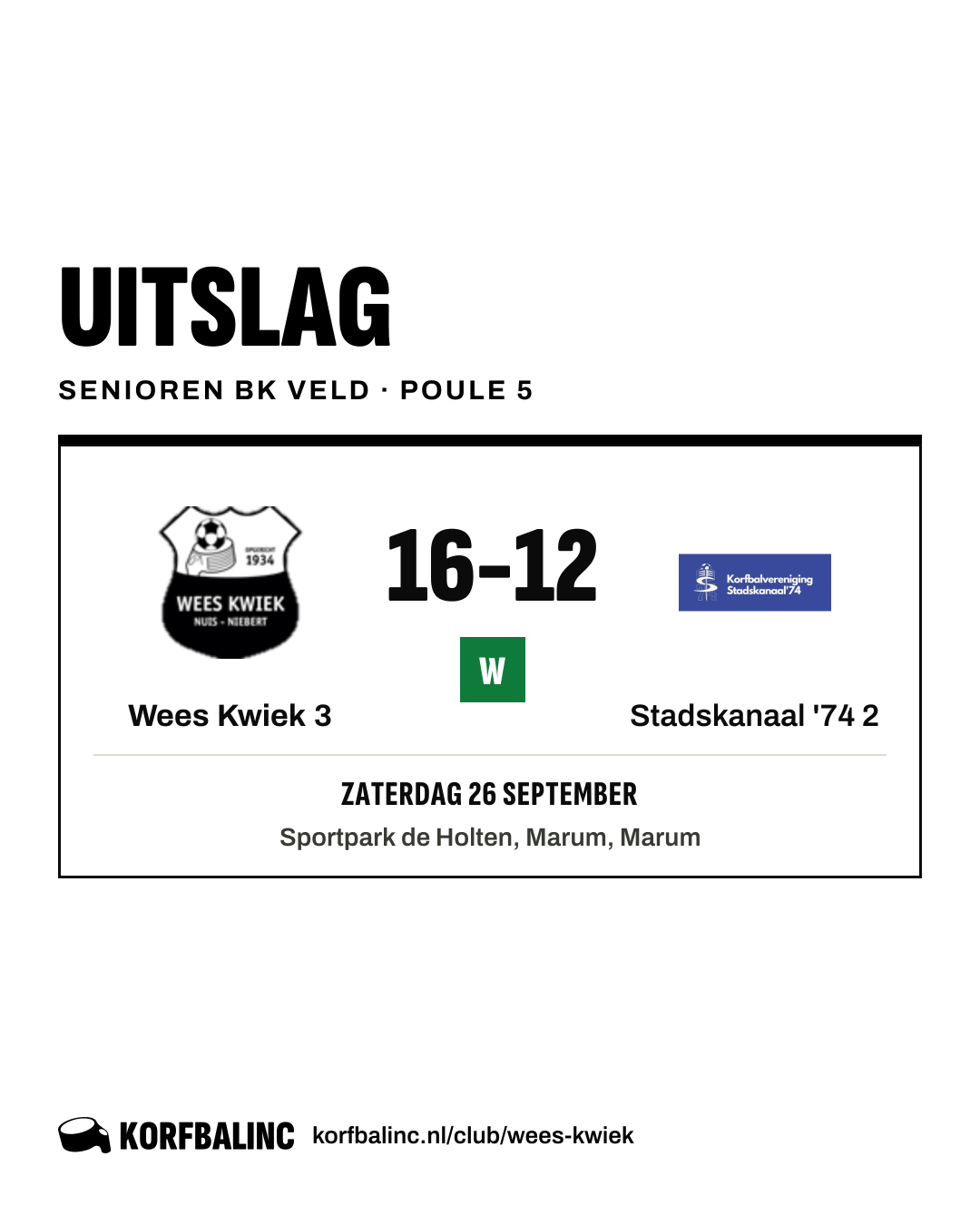 Wees Kwiek 3 - Stadskanaal '74 2