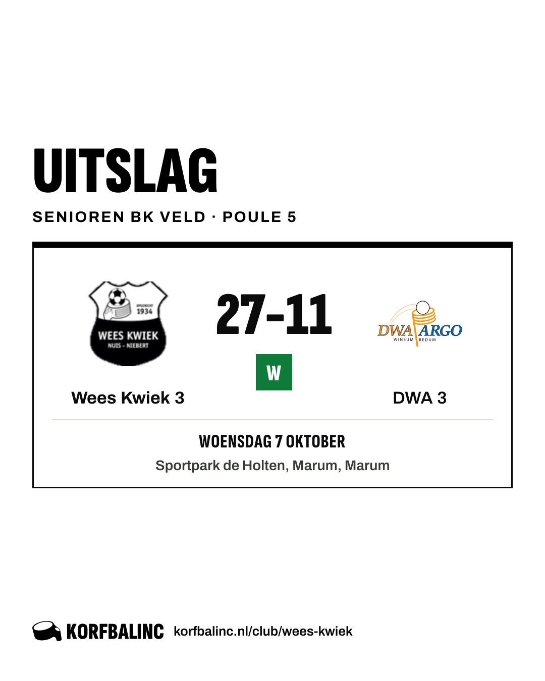 Wees Kwiek 3 - DWA 3