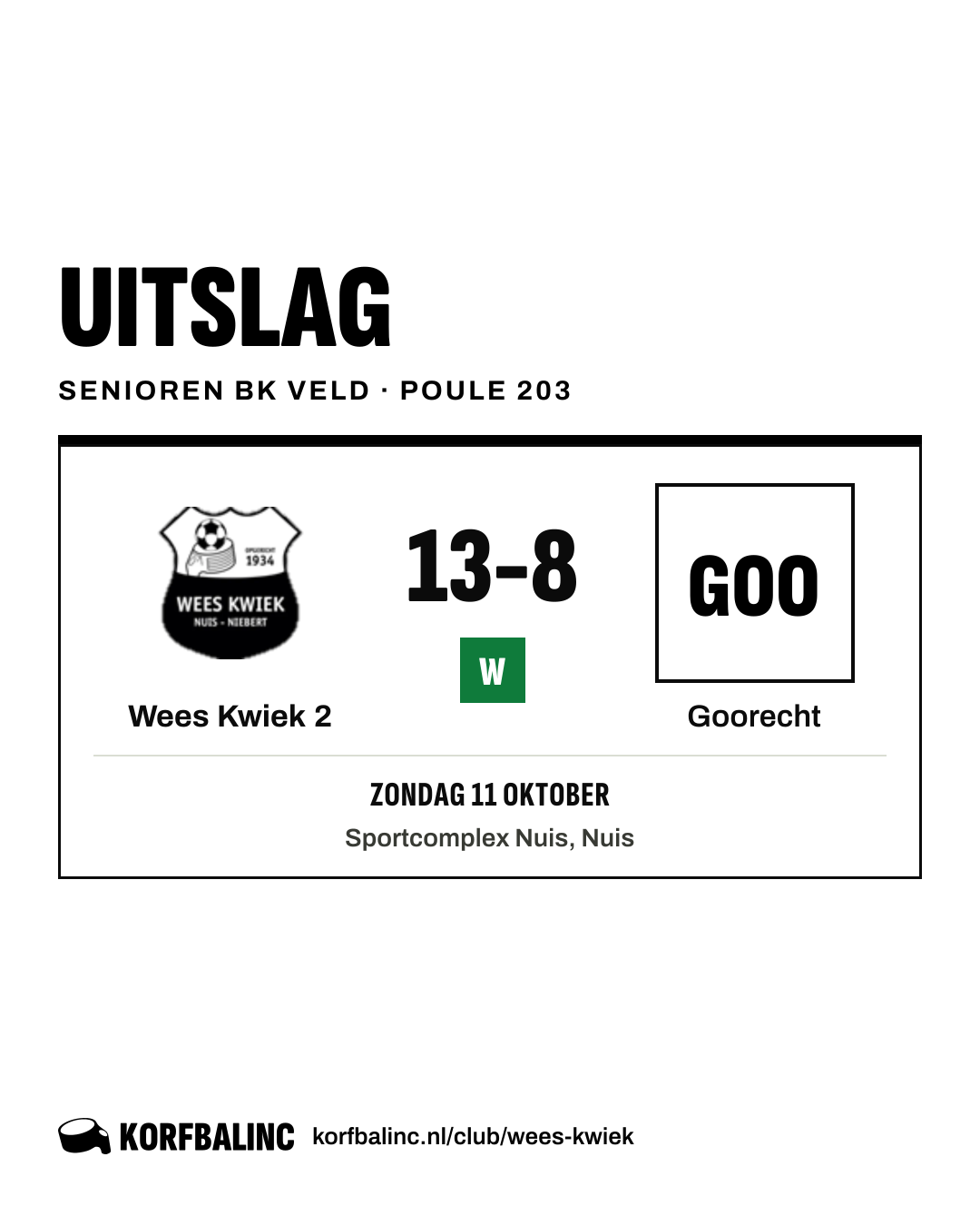 Wees Kwiek 2 - Goorecht