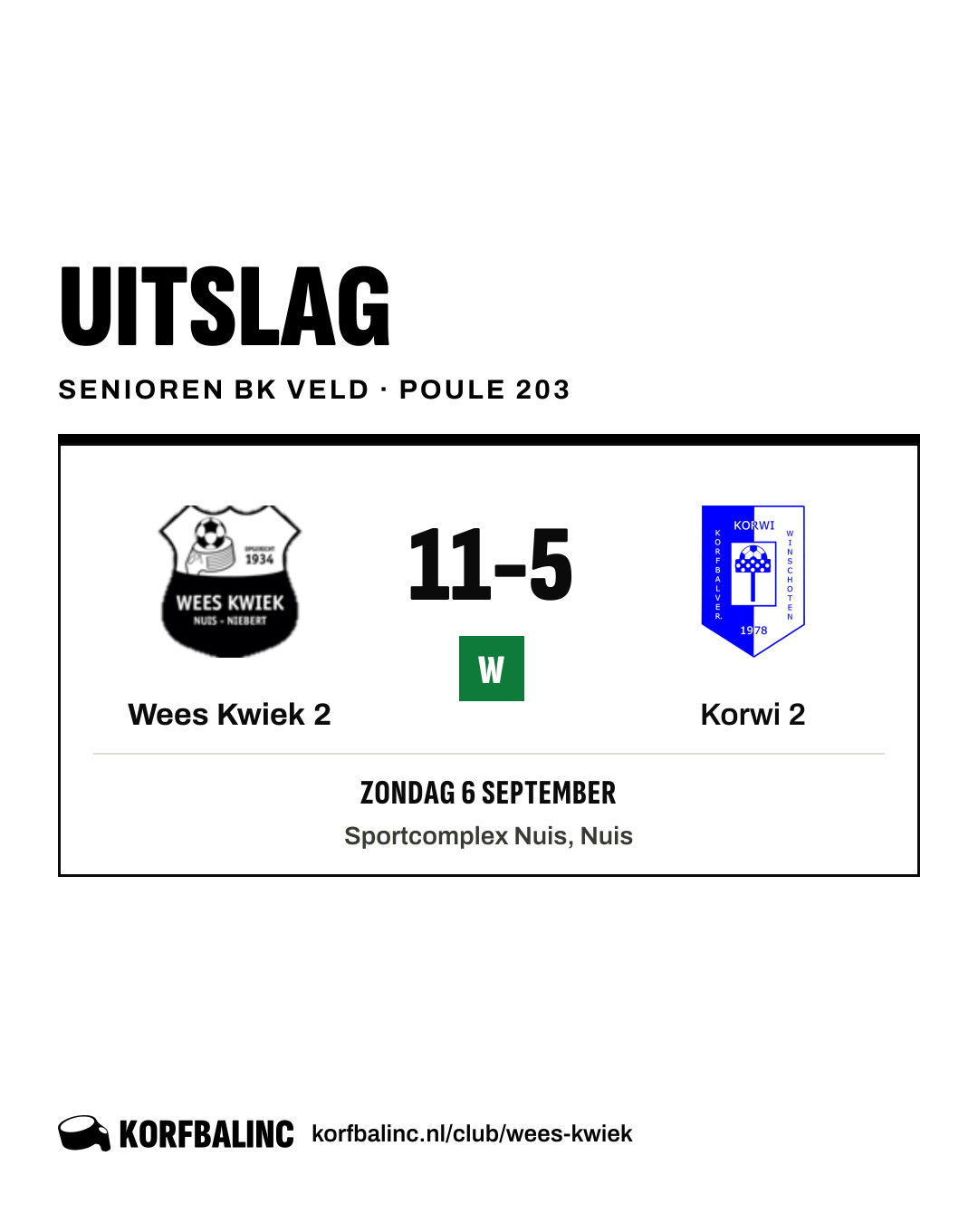 Wees Kwiek 2 - Korwi 2