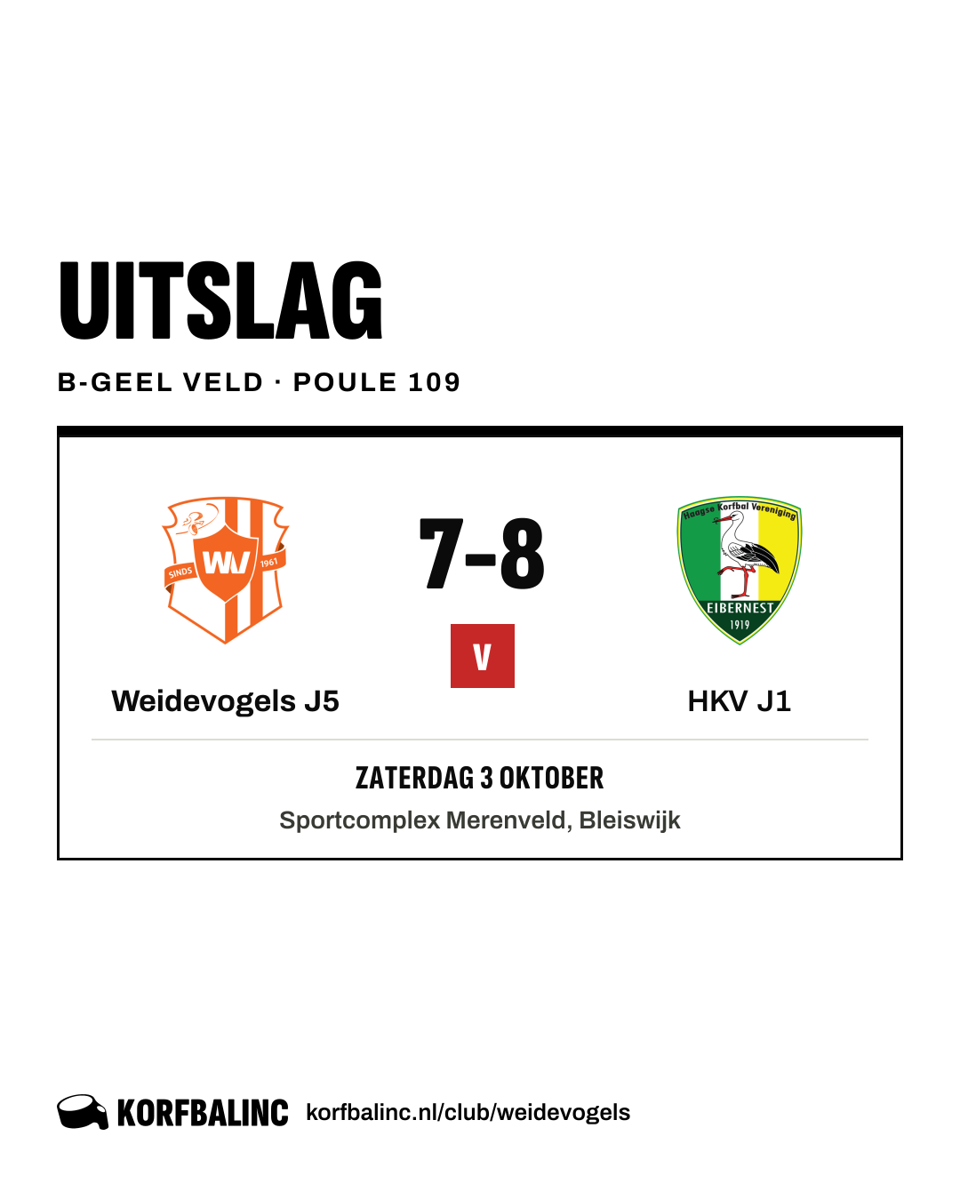 Weidevogels J5 - HKV J1