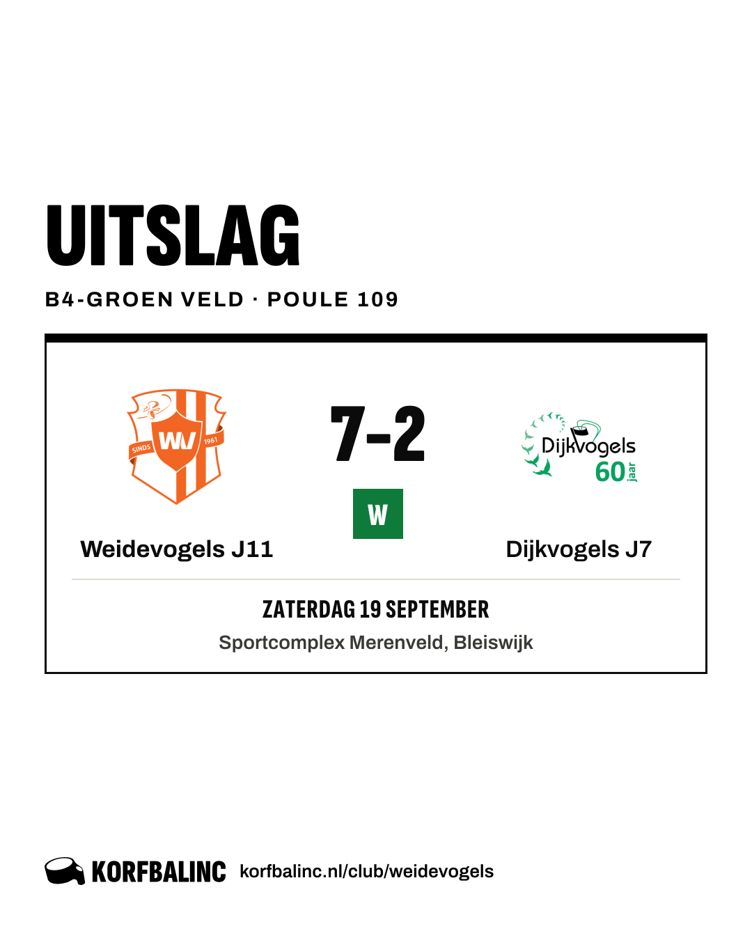 Weidevogels J11 - Dijkvogels J7