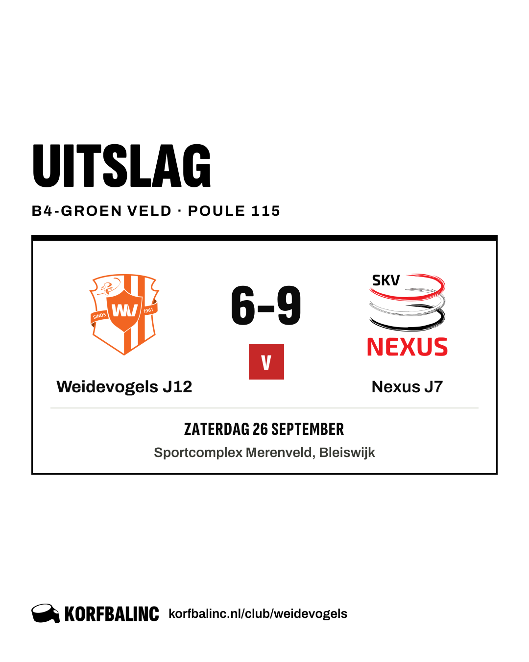 Weidevogels J12 - Nexus J7