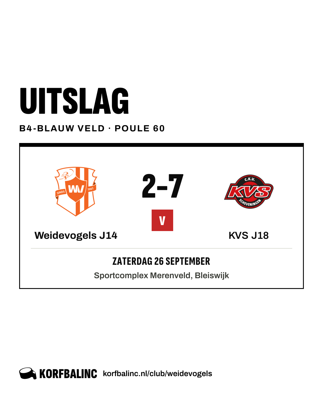 Weidevogels J14 - KVS J18