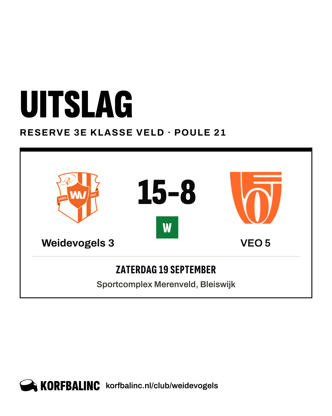 Weidevogels 3 - VEO 5