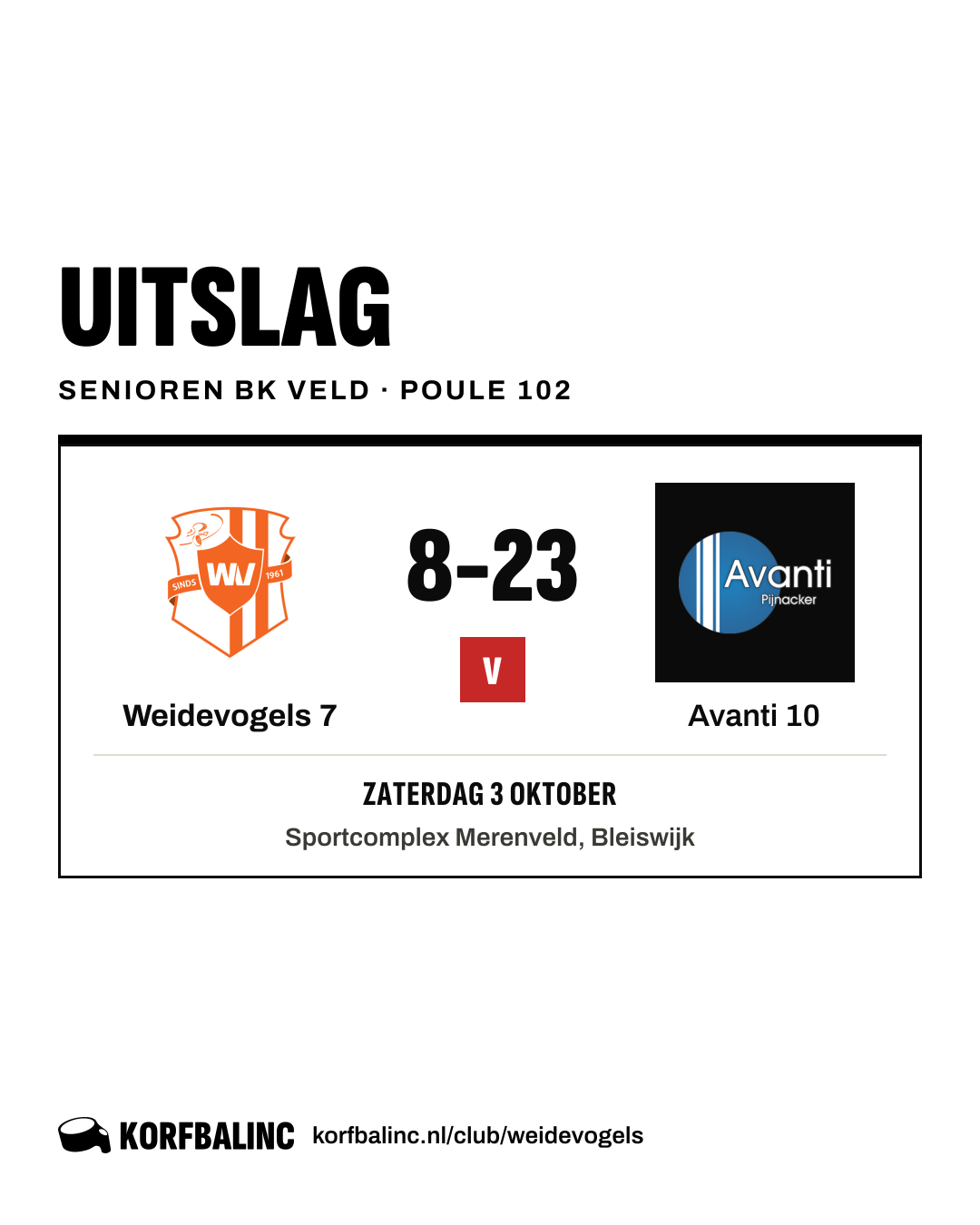Weidevogels 7 - Avanti 10