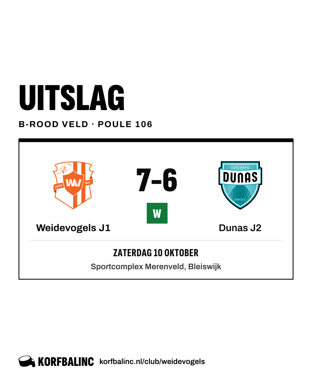 Weidevogels J1 - Dunas J2