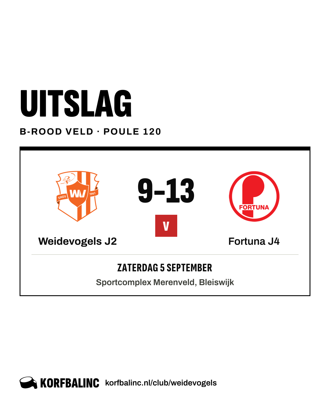 Weidevogels J2 - Fortuna J4
