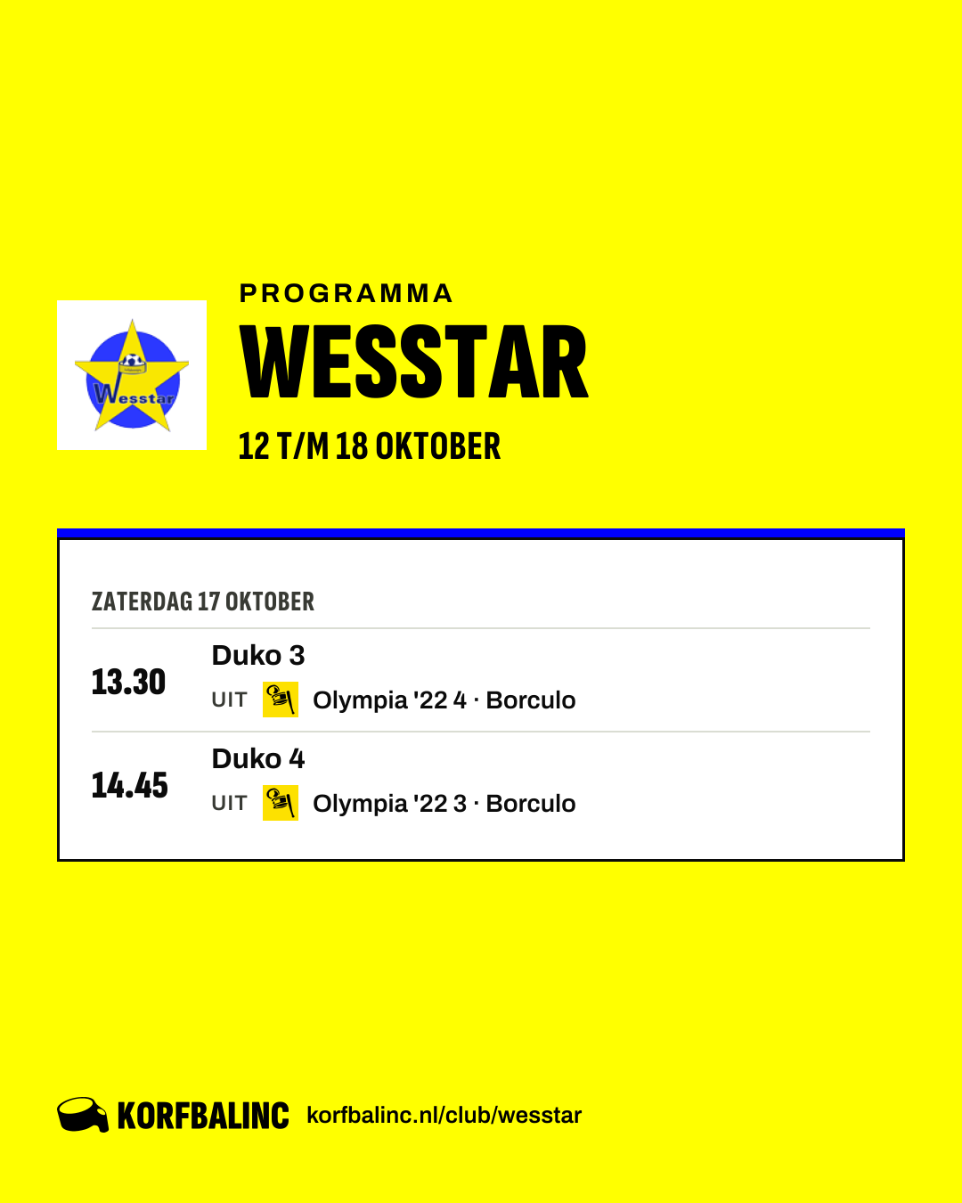 Uitslagen Wesstar