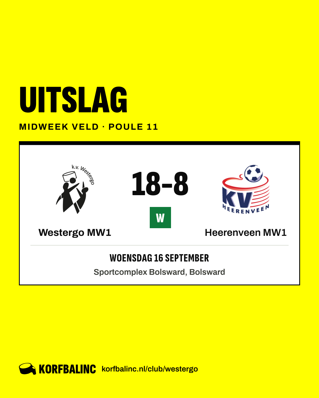 Westergo MW1 - Heerenveen MW1