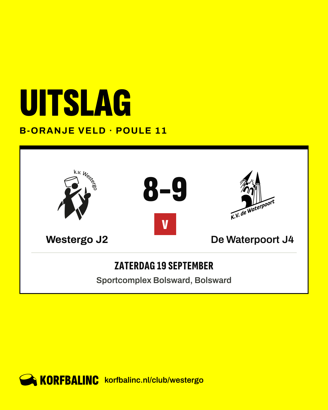 Westergo J2 - De Waterpoort J4