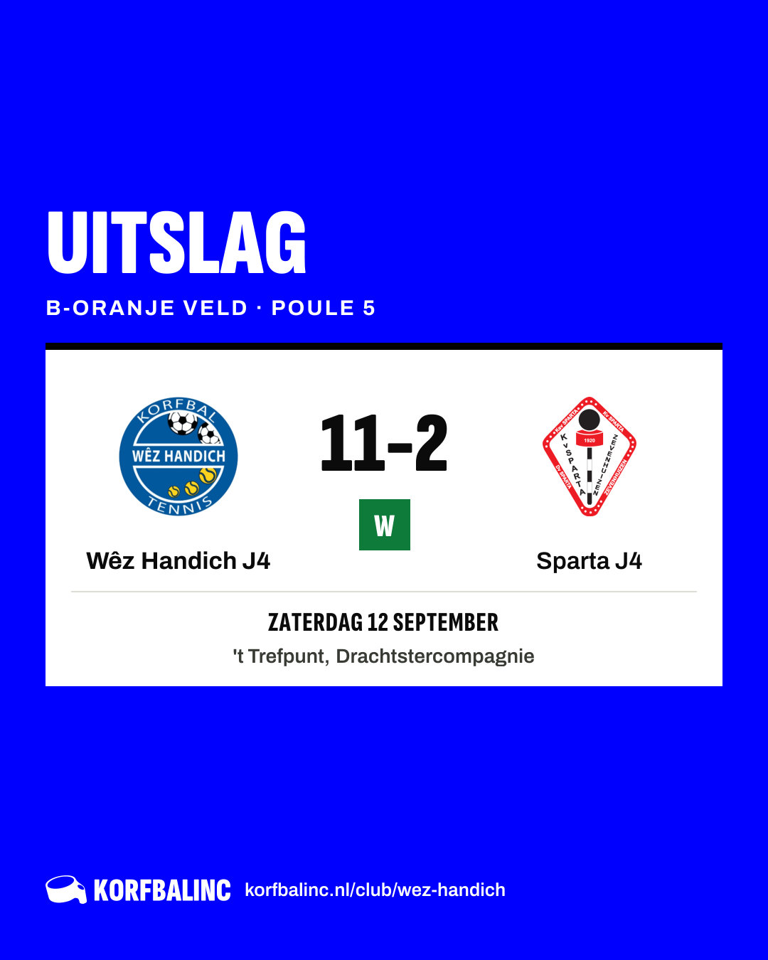 Wêz Handich J4 - Sparta J4