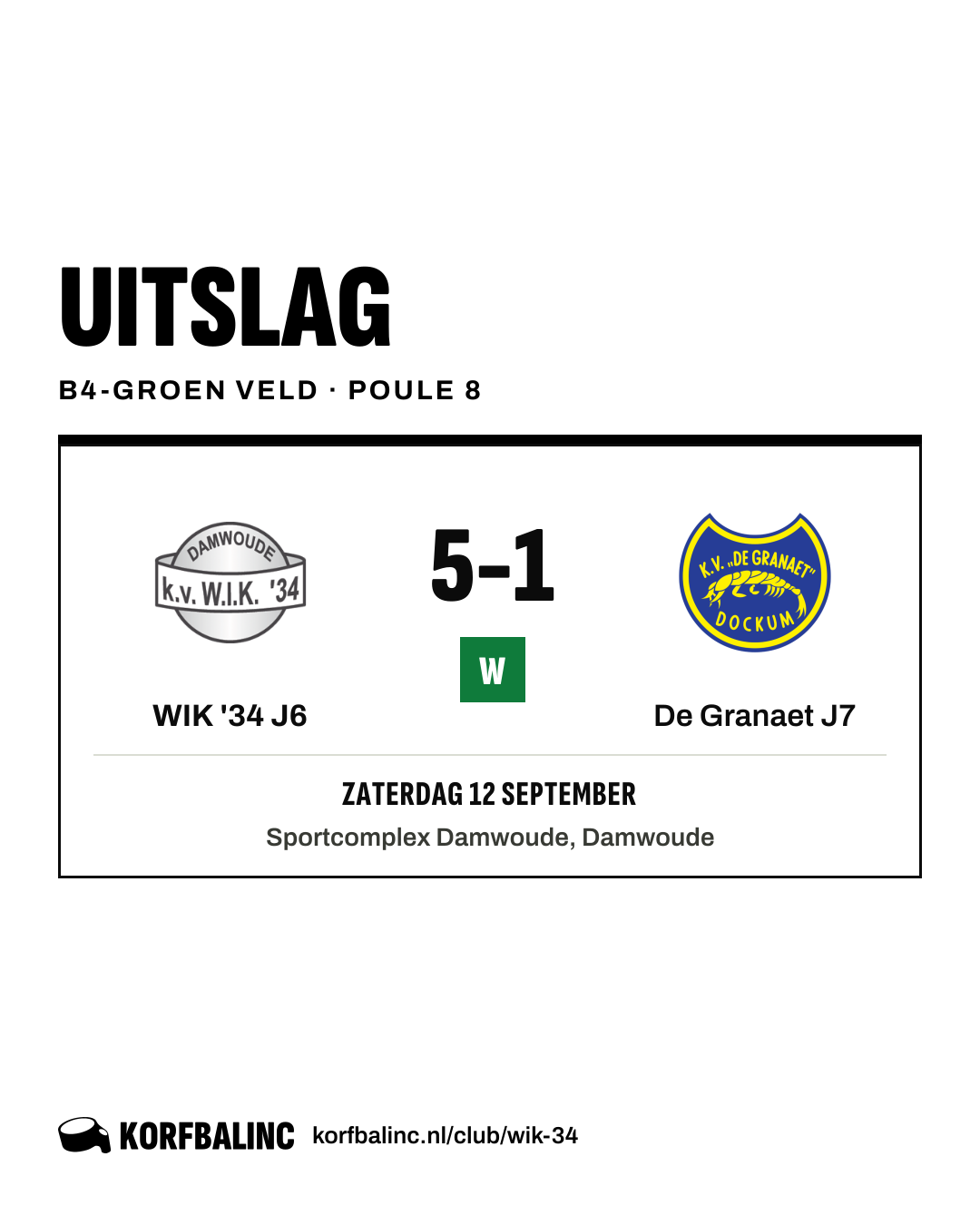 WIK '34 J6 - De Granaet J7