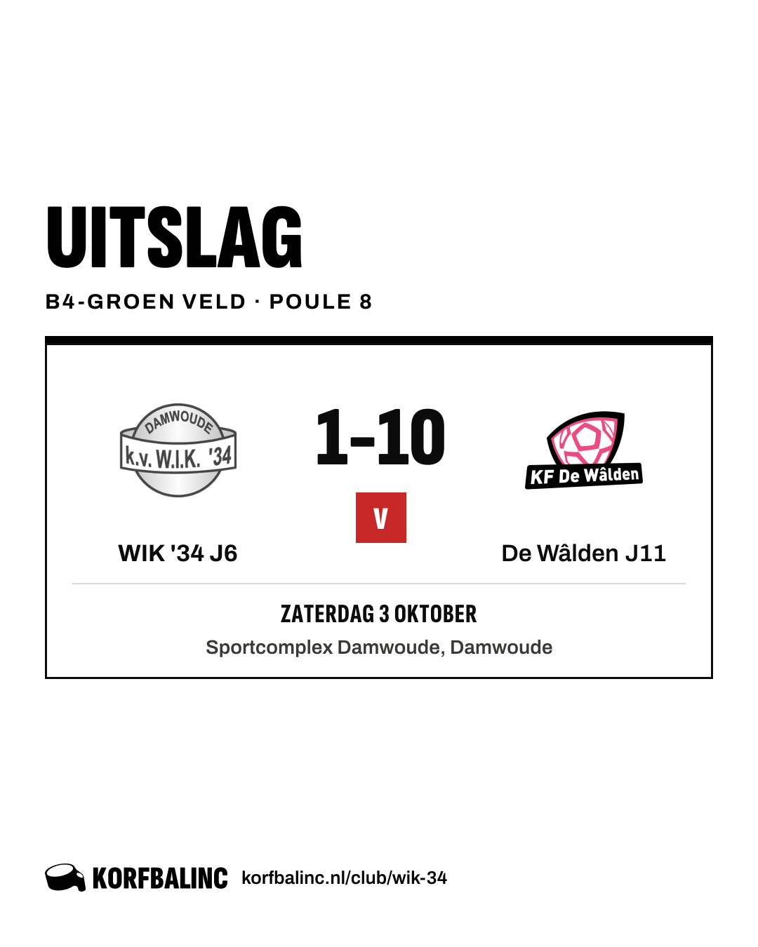 WIK '34 J6 - De Wâlden J11