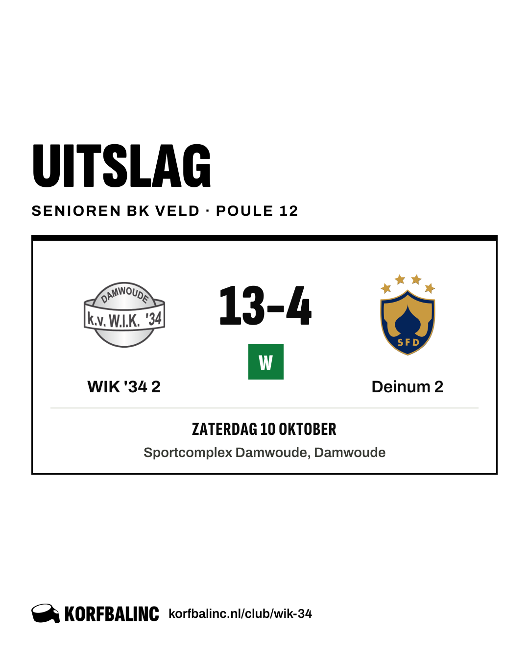 WIK '34 2 - Deinum 2