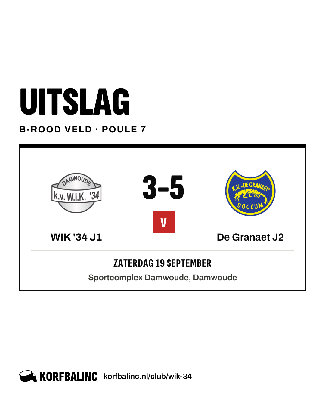 WIK '34 J1 - De Granaet J2