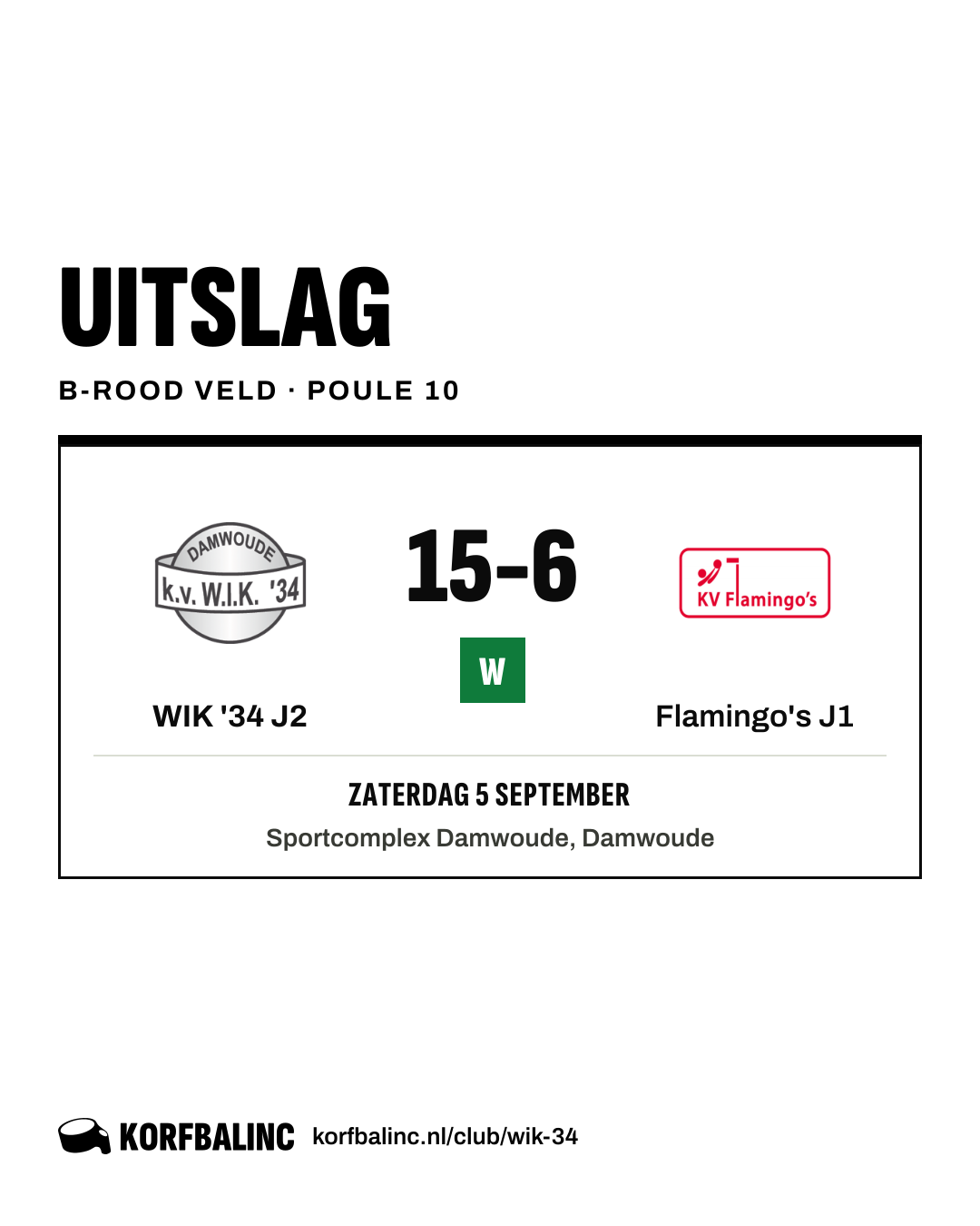 WIK '34 J2 - Flamingo's J1