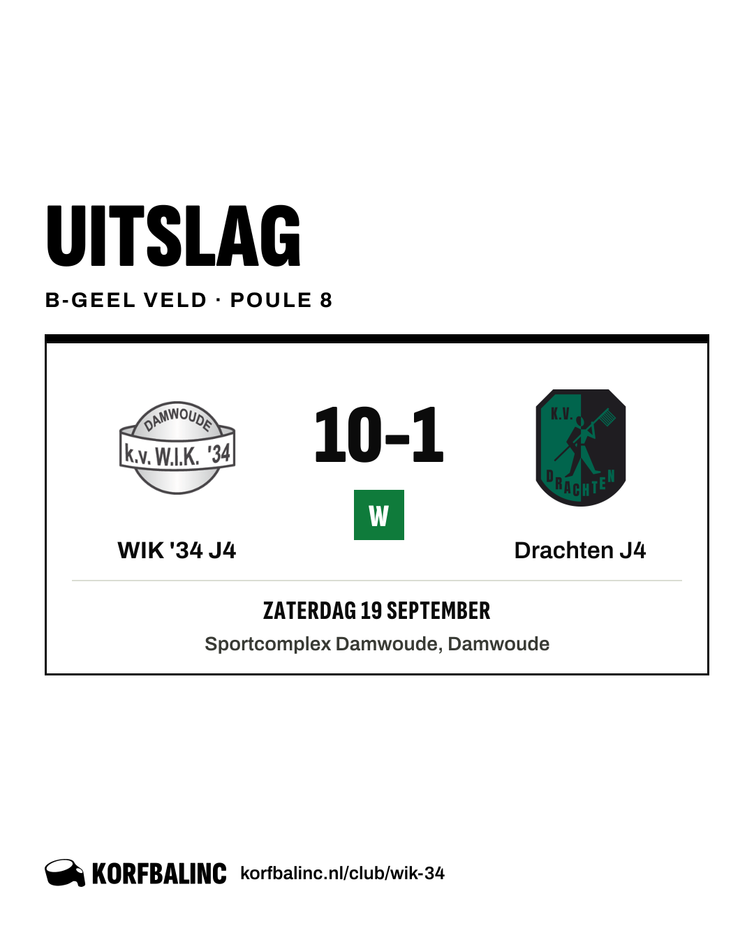 WIK '34 J4 - Drachten J4
