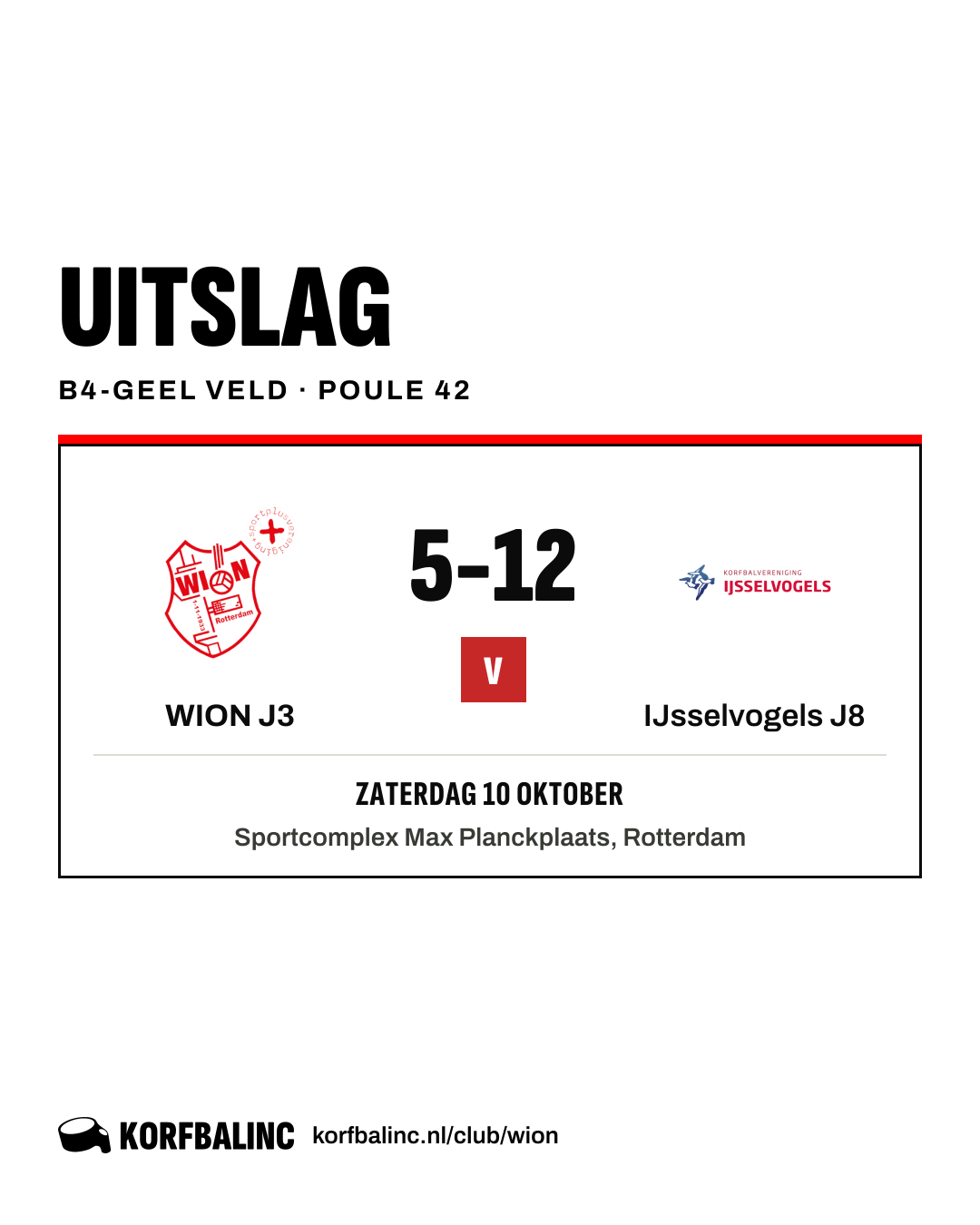 WION J3 - IJsselvogels J8