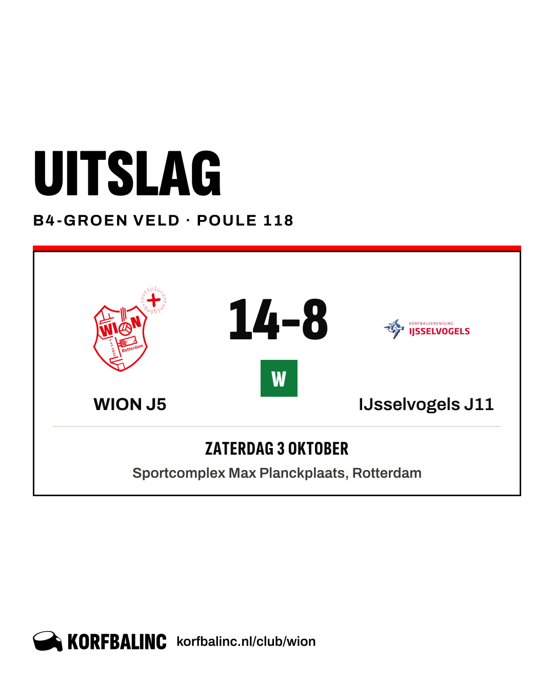 WION J5 - IJsselvogels J11