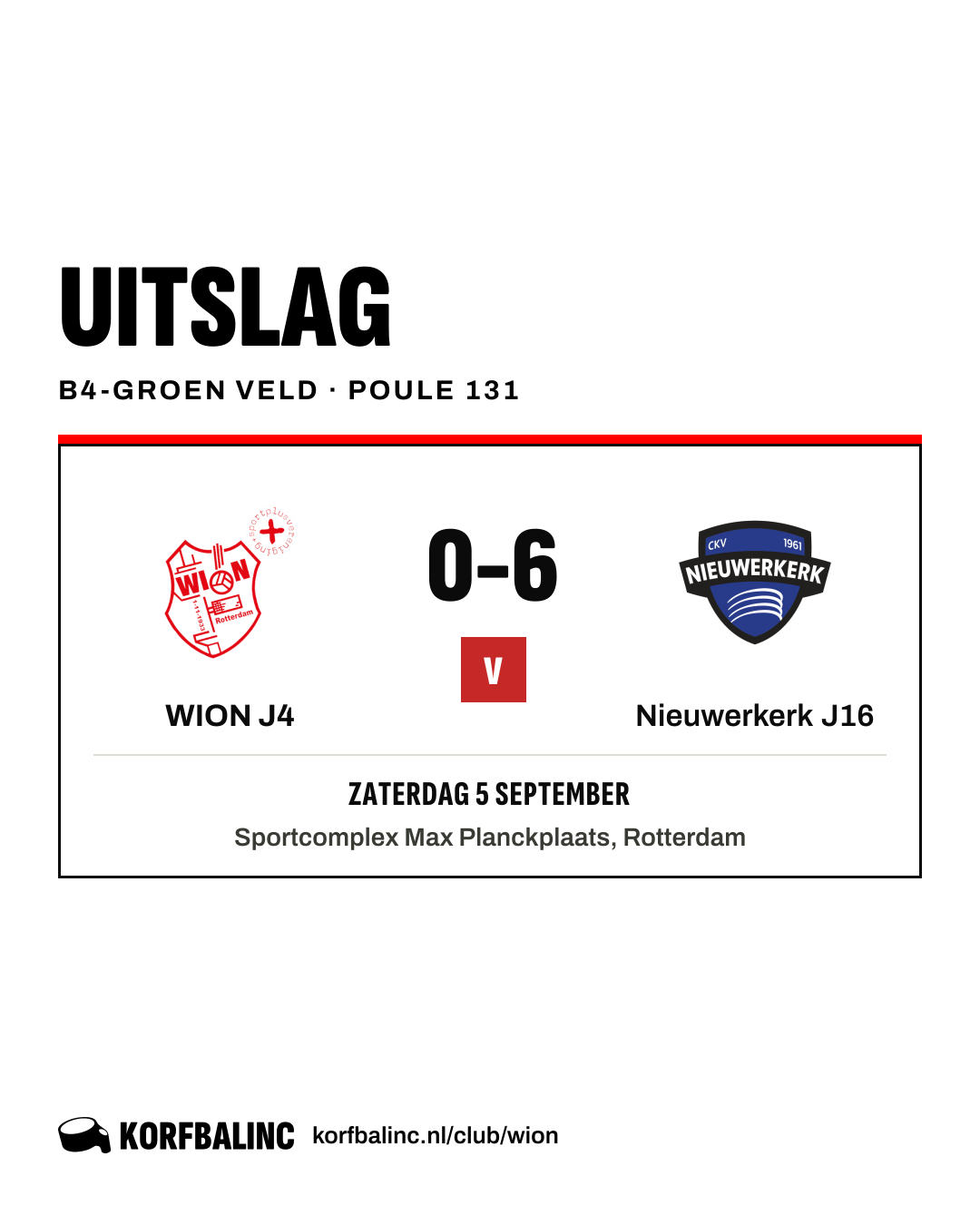 WION J4 - Nieuwerkerk J16