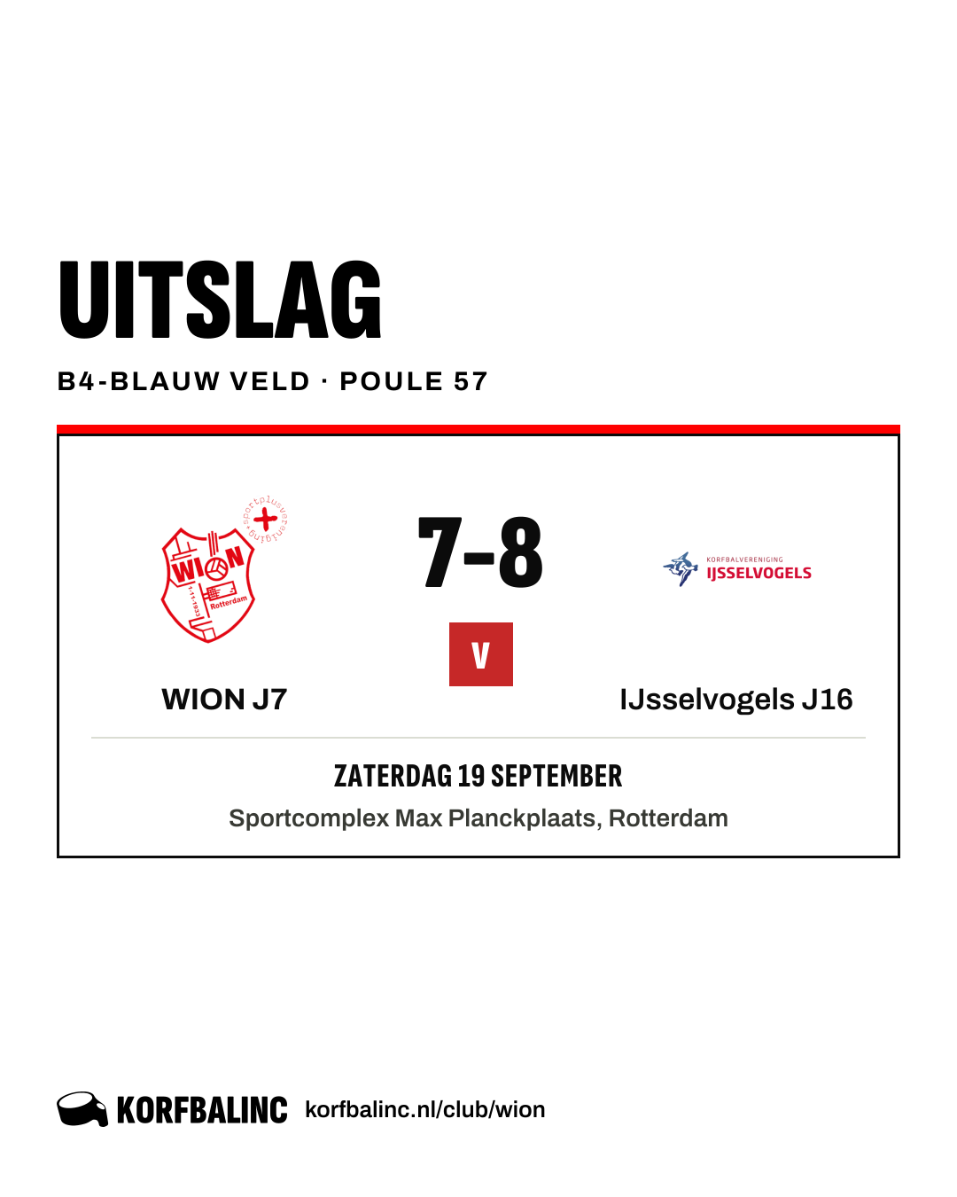 WION J7 - IJsselvogels J16