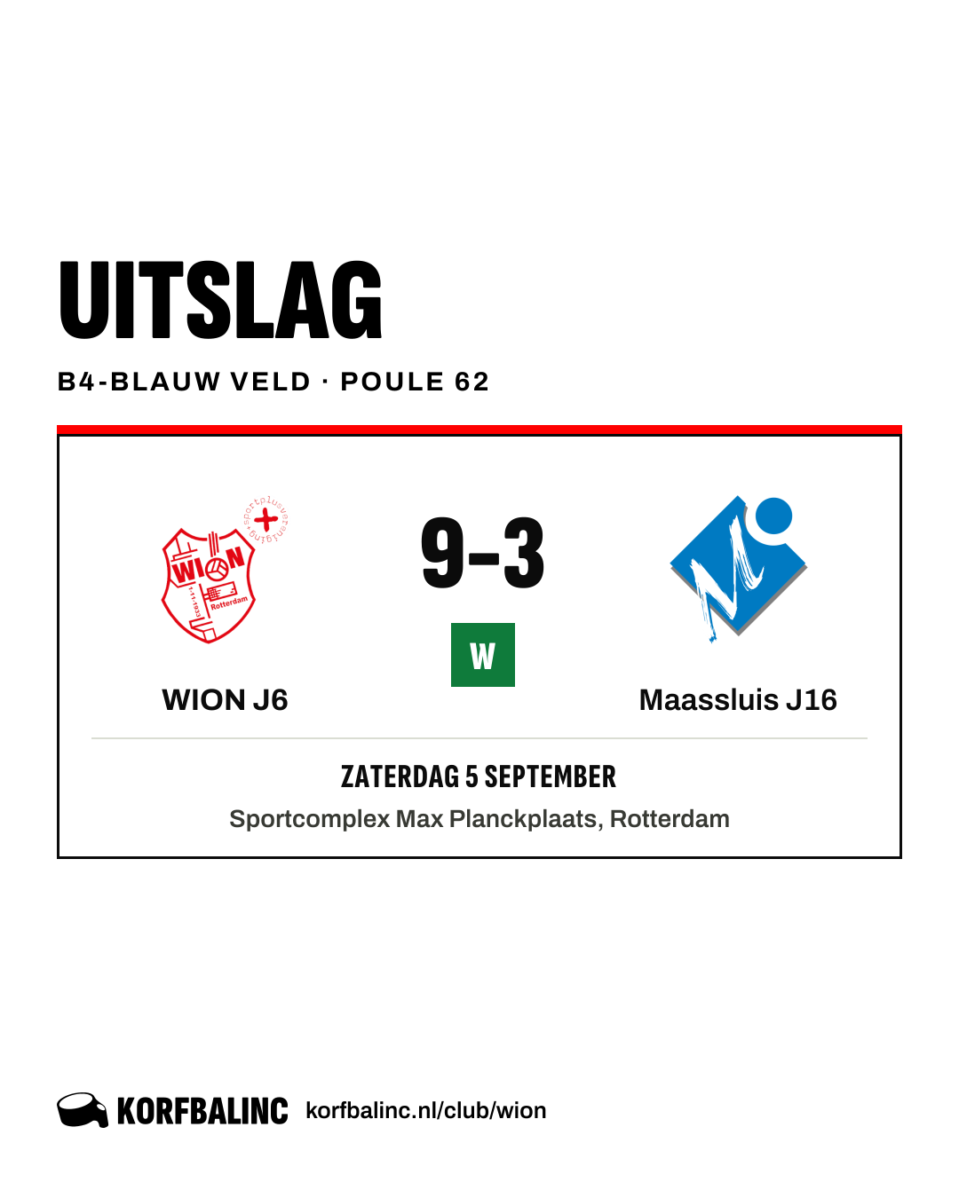 WION J6 - Maassluis J16