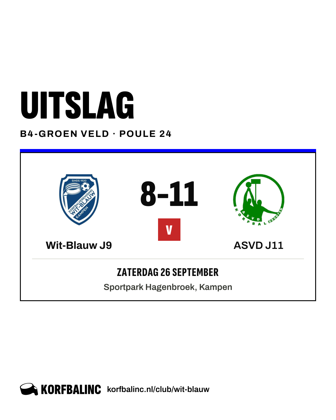 Wit-Blauw J9 - ASVD J11