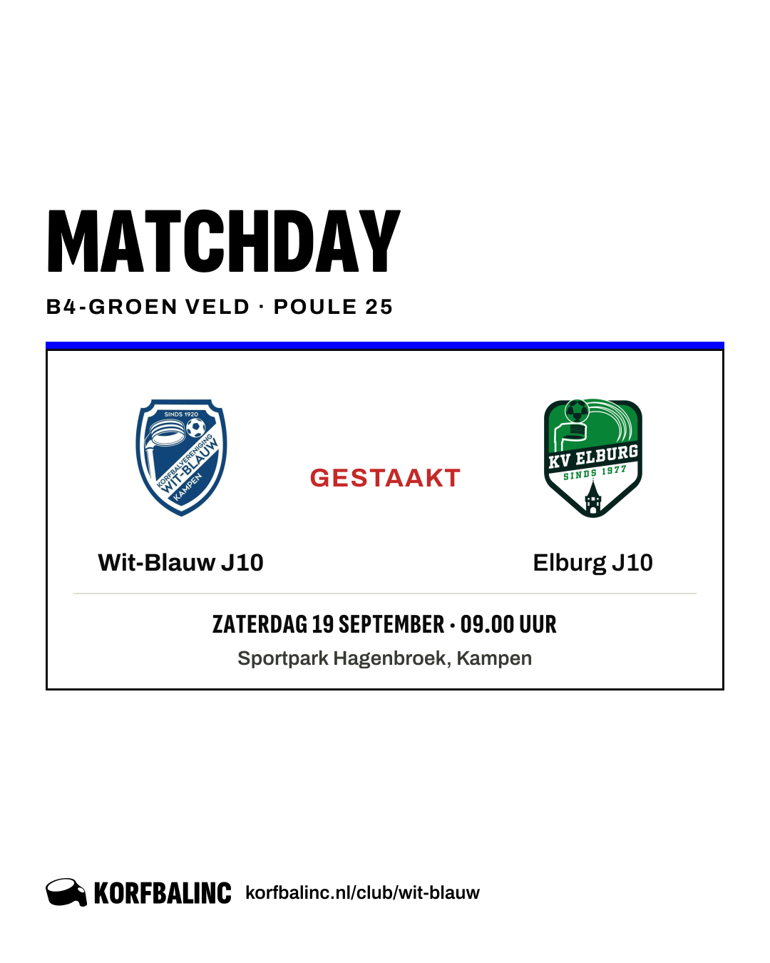 Wit-Blauw J10 - Elburg J10