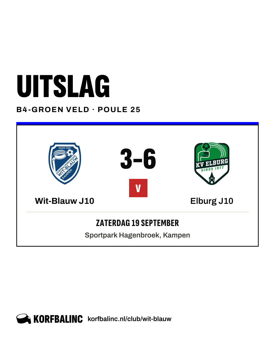 Wit-Blauw J10 - Elburg J10