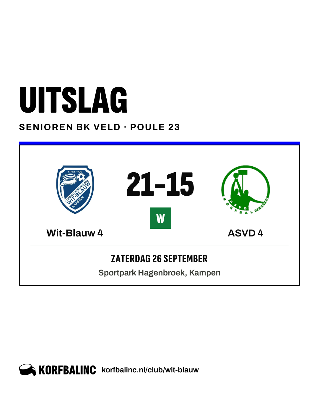 Wit-Blauw 4 - ASVD 4
