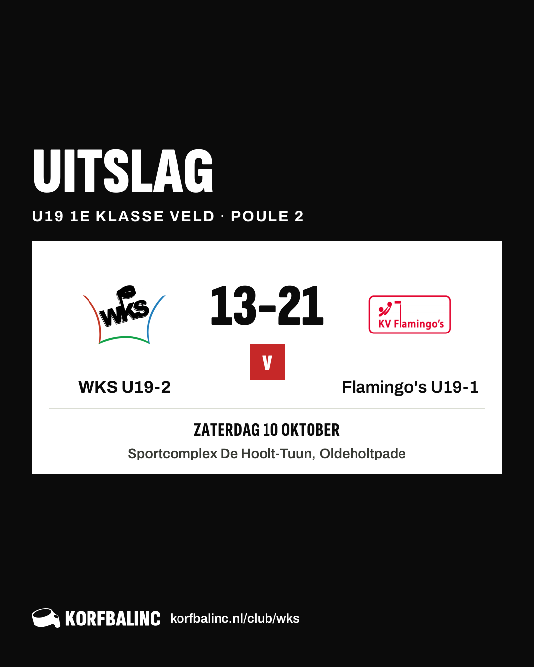 WKS U19-2 - Flamingo's U19-1