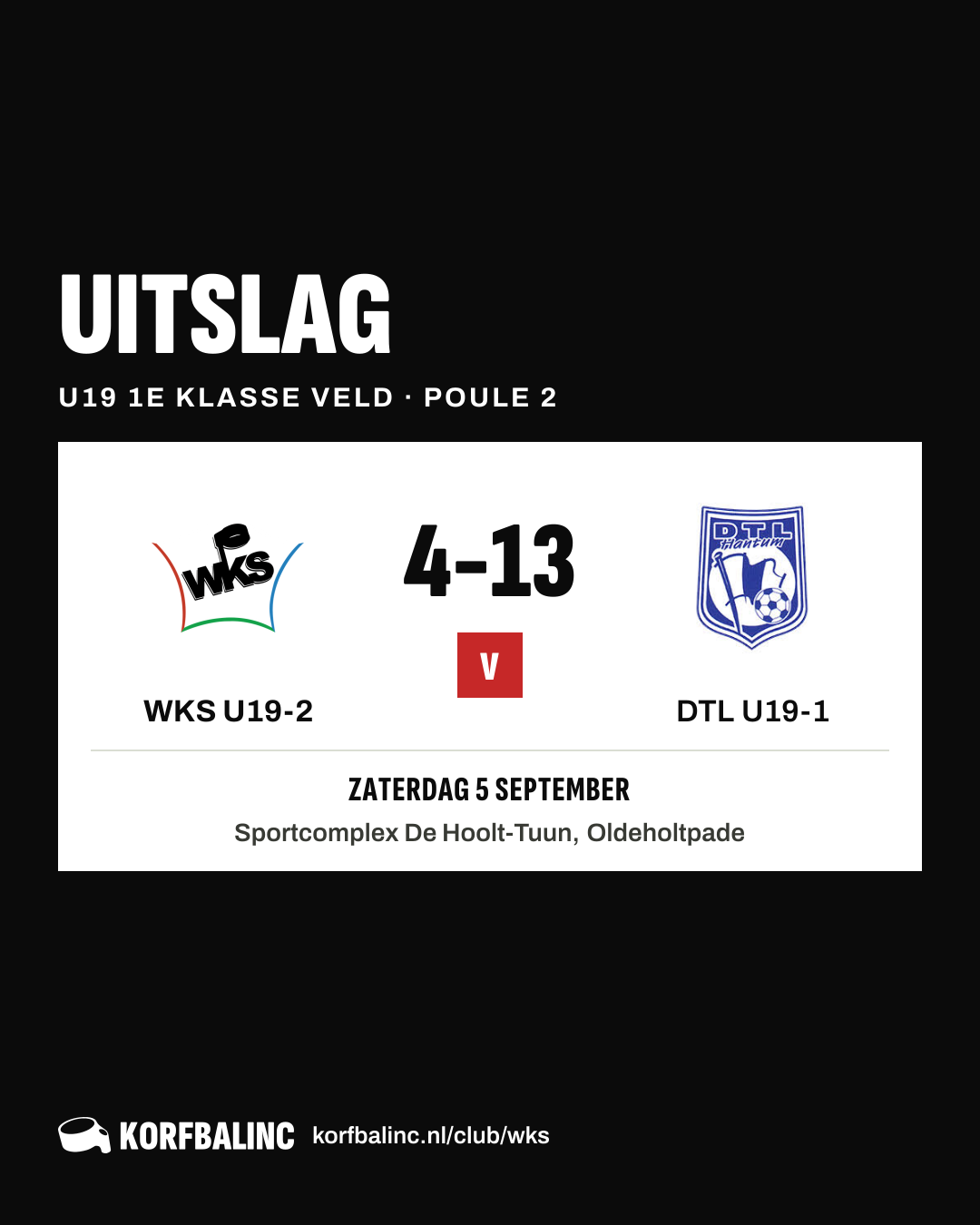 WKS U19-2 - DTL U19-1
