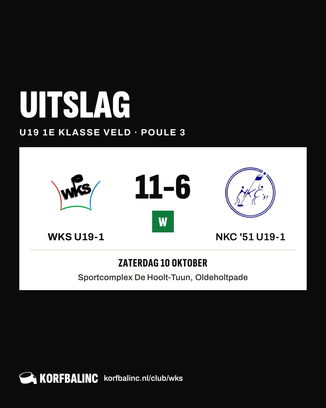 WKS U19-1 - NKC '51 U19-1