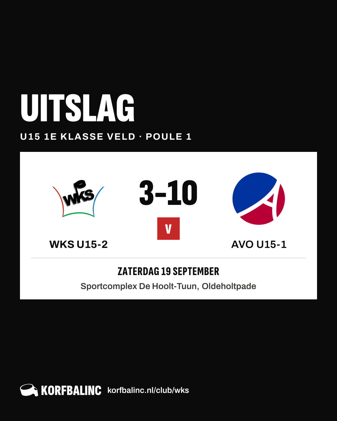 WKS U15-2 - AVO U15-1