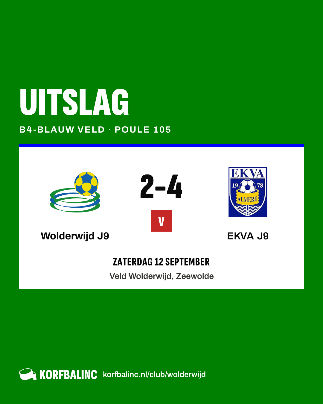 Wolderwijd J9 - EKVA J9