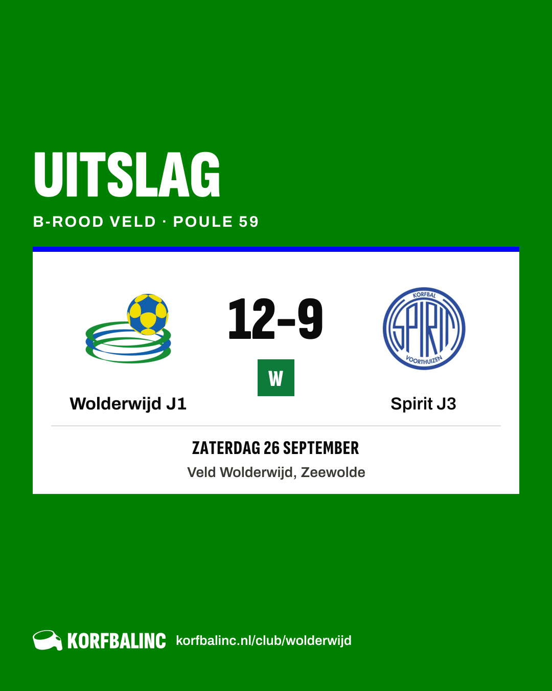 Wolderwijd J1 - Spirit J3